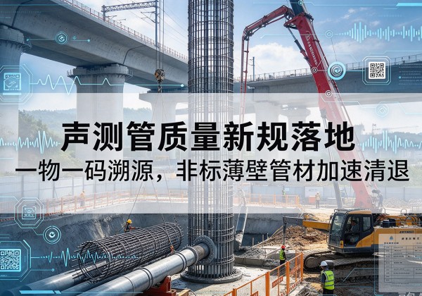 滨城声测管质量新规落地，一物一码溯源，非标薄壁管材加速清退